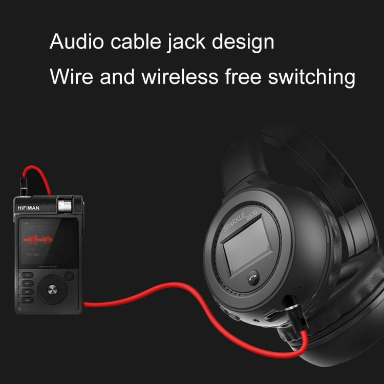 ZEALOT B570 Stereo Wired Wireless Bluetooth Subwoofer Headset with LED Color Screen Design & HD Microphone & FM, For Mobile Phones & Tablets & Laptops, Support 32GB TF Card Maximum(Black) - free shipping - PMC TechLife - Order now!