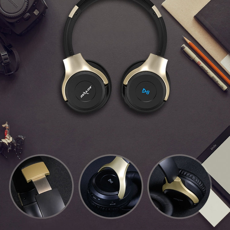 ZEALOT B26T Stereo Wired Wireless Bluetooth 4.0 Subwoofer Headset with 3.5mm Universal Audio Cable Jack & HD Microphone, For Mobile Phones & Tablets & Laptops, Support 32GB TF Card Maximum(Black) - Headset & Headphone by ZEALOT | Online Shopping South Africa | PMC TechLife | Buy Now Pay Later Mobicred