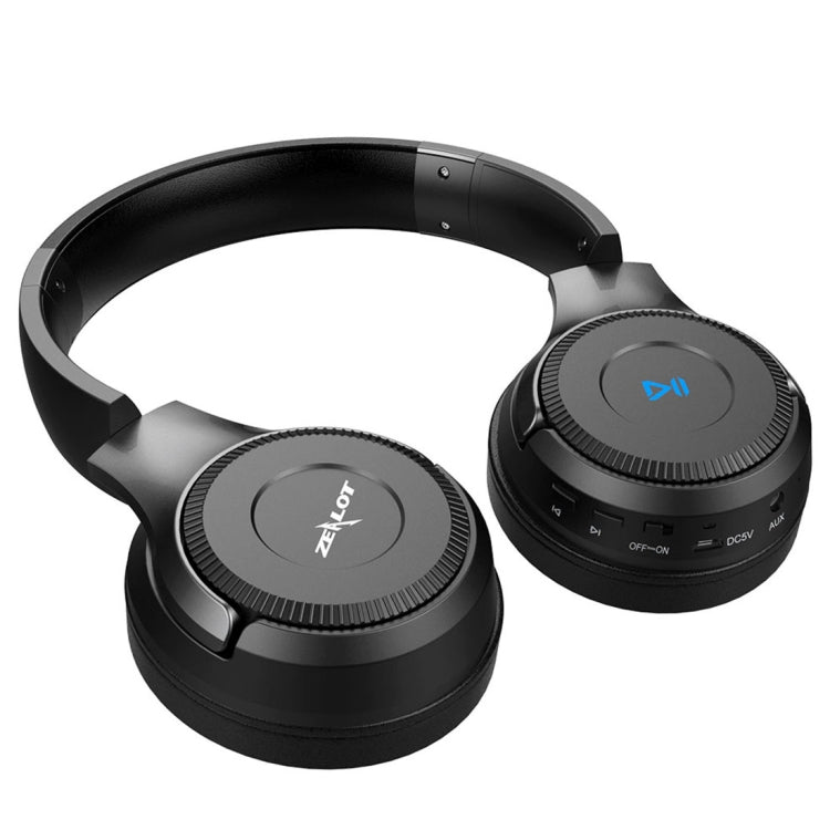 ZEALOT B26T Stereo Wired Wireless Bluetooth 4.0 Subwoofer Headset with 3.5mm Universal Audio Cable Jack & HD Microphone, For Mobile Phones & Tablets & Laptops, Support 32GB TF Card Maximum(Black) - Headset & Headphone by ZEALOT | Online Shopping South Africa | PMC TechLife | Buy Now Pay Later Mobicred