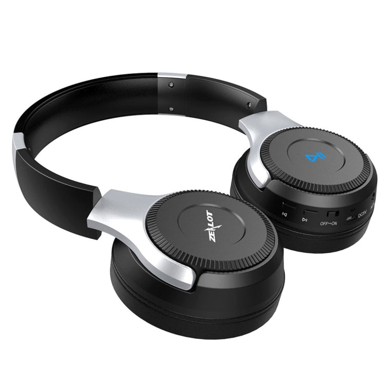 ZEALOT B26T Stereo Wired Wireless Bluetooth 4.0 Subwoofer Headset with 3.5mm Universal Audio Cable Jack & HD Microphone, For Mobile Phones & Tablets & Laptops, Support 32GB TF Card Maximum(Silver) - free shipping - PMC TechLife - Order now!