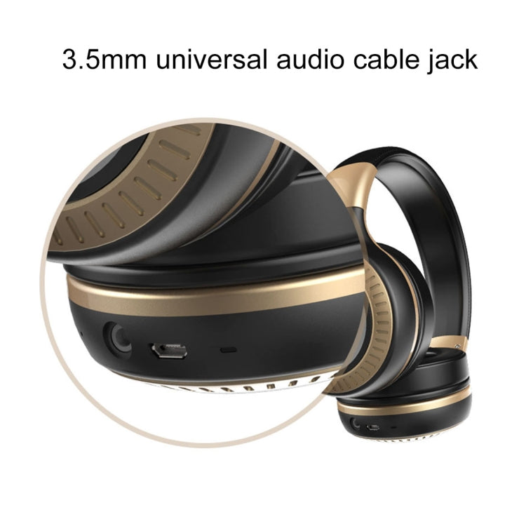 ZEALOT B20 Stereo Wired Wireless Bluetooth 4.0 Subwoofer Headset with 3.5mm Universal Audio Cable Jack & HD Microphone, For Mobile Phones & Tablets & Laptops(Gold) - free shipping - PMC TechLife - Order now!