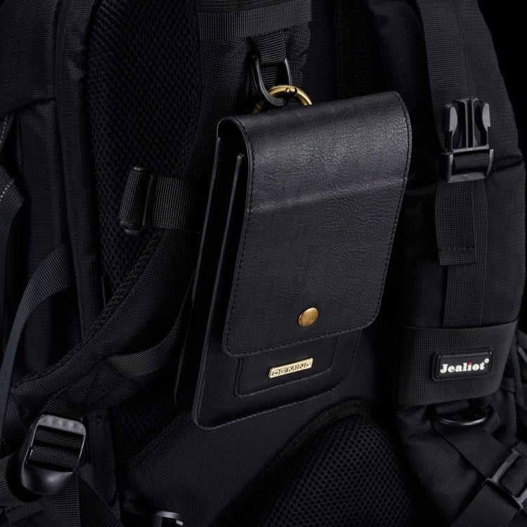 DG.MING Universal Cowskin Leather Protective Case Bag Waist Bag with Card Slots & Hook, For iPhone, Samsung, Sony, Huawei, Meizu, Lenovo, ASUS, Oneplus, Xiaomi, Cubot, Ulefone, Letv, DOOGEE, Vkworld, and other Smartphones Below 6.5 inch(Black) - More iPhone Cases by DG.MING | Online Shopping South Africa | PMC TechLife | Buy Now Pay Later Mobicred