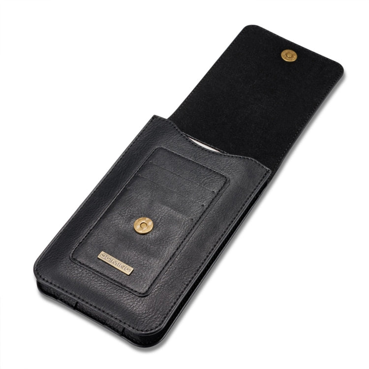 DG.MING Universal Cowskin Leather Protective Case Bag Waist Bag with Card Slots & Hook, For iPhone, Samsung, Sony, Huawei, Meizu, Lenovo, ASUS, Oneplus, Xiaomi, Cubot, Ulefone, Letv, DOOGEE, Vkworld, and other Smartphones Below 6.5 inch(Black) - More iPhone Cases by DG.MING | Online Shopping South Africa | PMC TechLife | Buy Now Pay Later Mobicred