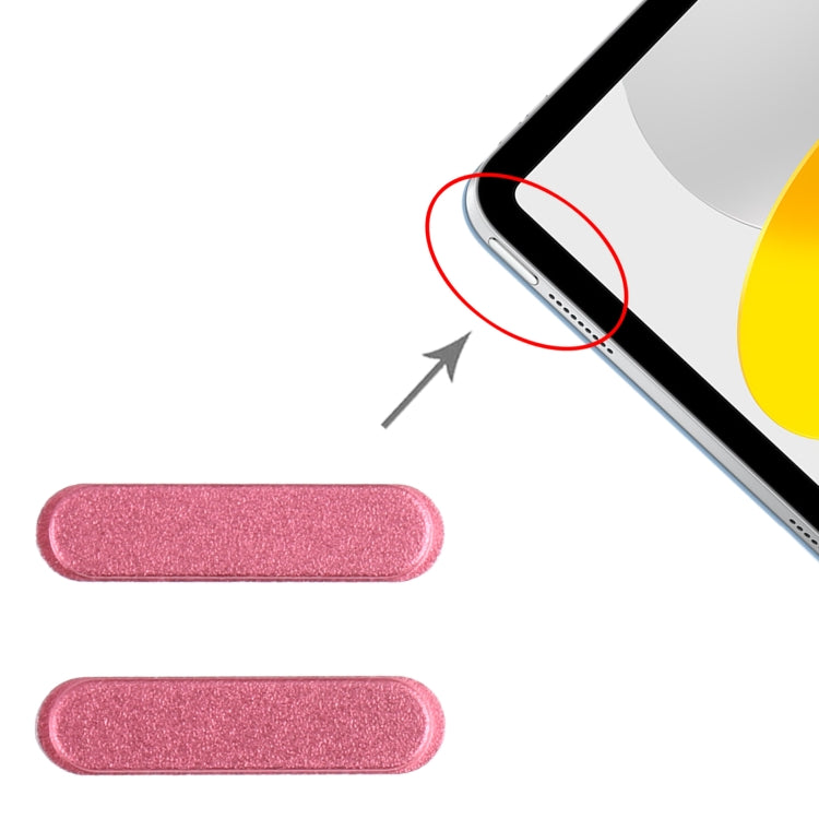 1 Pair Power Control Button For iPad 2022 10.9 inch A2696 A2757 (Red) - iPad Parts by PMC TechLife | Online Shopping South Africa | PMC TechLife