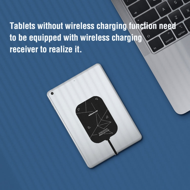 NILLKIN PowerHold Tablet Wireless Charging Stand (Silver) - Desktop Holder by NILLKIN | Online Shopping South Africa | PMC Jewellery