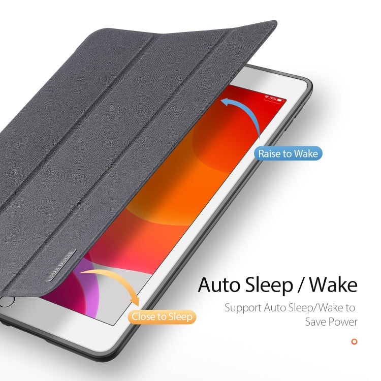 For iPad 10.2 DUX DUCIS Domo Series Horizontal Flip Magnetic PU Leather Case with Three-folding Holder & Pen Slot & Sleep / Wake-up Function (Black) - iPad 10.2 Cases by DUX DUCIS | Online Shopping South Africa | PMC TechLife | Buy Now Pay Later Mobicred