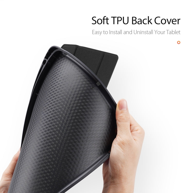 For iPad 10.2 DUX DUCIS Domo Series Horizontal Flip Magnetic PU Leather Case with Three-folding Holder & Pen Slot & Sleep / Wake-up Function (Black) - iPad 10.2 Cases by DUX DUCIS | Online Shopping South Africa | PMC TechLife | Buy Now Pay Later Mobicred