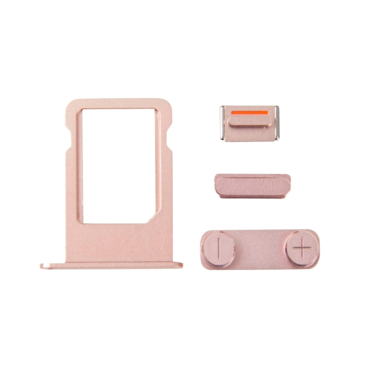 Side Buttons + SIM Card Tray for iPhone SE(Rose Gold) - SE 1st Generation Parts by PMC Jewellery | Online Shopping South Africa | PMC Jewellery