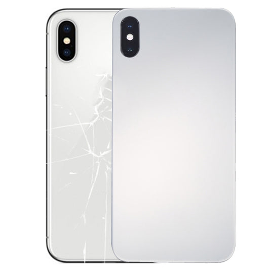 Glass Mirror Surface Battery Back Cover for iPhone X(Silver) - Back Cover by PMC Jewellery | Online Shopping South Africa | PMC Jewellery