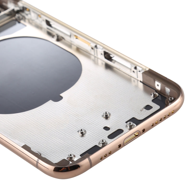 Back Housing Cover with SIM Card Tray & Side keys & Camera Lens for iPhone 11 Pro(Gold) - Back Cover by PMC TechLife | Online Shopping South Africa | PMC TechLife | Buy Now Pay Later Mobicred