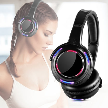 UHF-9 Headset LED Wireless Noise Cancelling Earphone (Black) - Headset & Headphone by PMC Jewellery | Online Shopping South Africa | PMC Jewellery