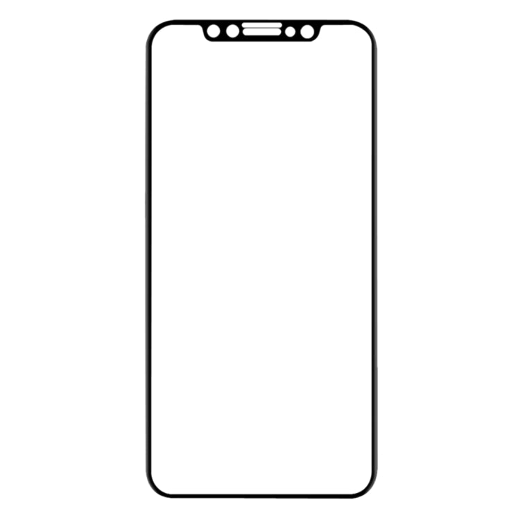 For iPhone 11 Pro Max / XS Max 0.1mm 9H Full Screen Flexible Fiber Tempered Glass Film(Black) - iPhone XS Max Tempered Glass by PMC TechLife | Online Shopping South Africa | PMC TechLife | Buy Now Pay Later Mobicred