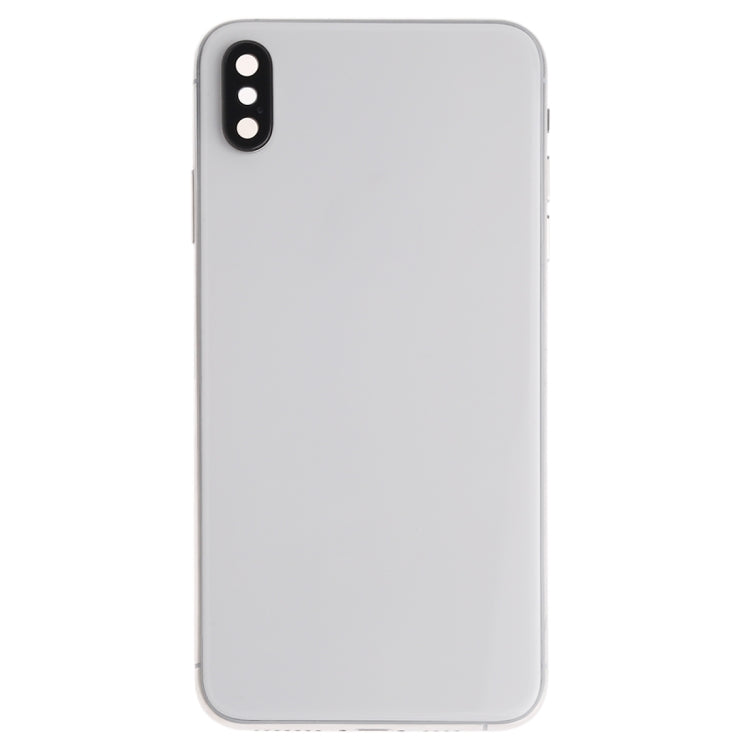 Battery Back Cover Assembly (with Side Keys & Speaker Ringer Buzzer & Motor & Camera Lens & Card Tray & Power Button + Volume Button + Charging Port + Signal Flex Cable & Wireless Charging Module) for iPhone XS Max(White) - Back Cover by PMC TechLife | Online Shopping South Africa | PMC TechLife | Buy Now Pay Later Mobicred