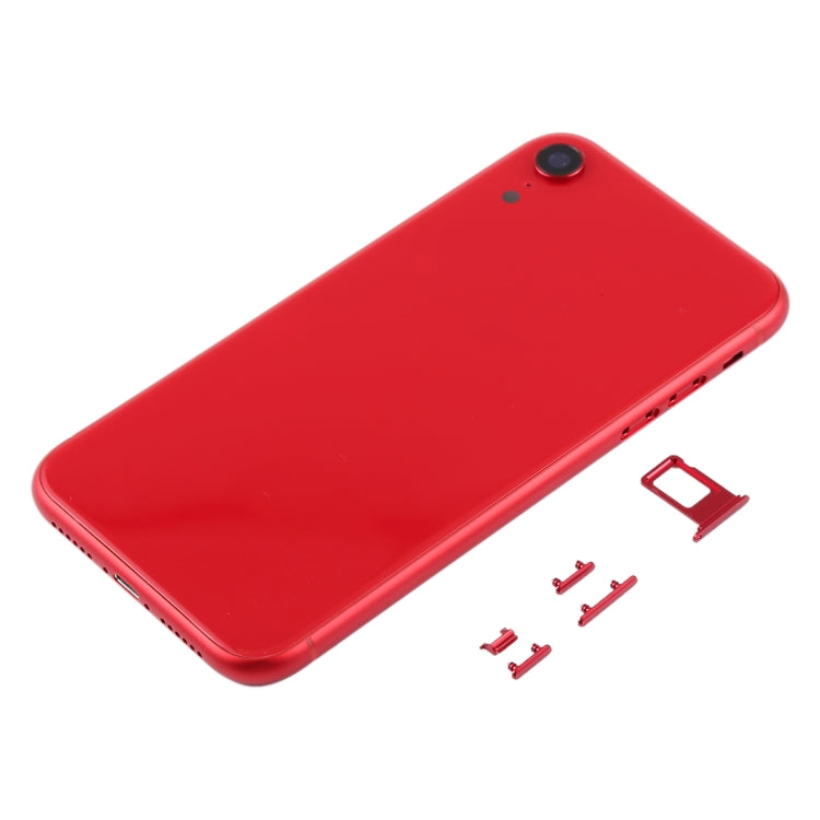 Back Housing Cover with Camera Lens & SIM Card Tray & Side Keys for iPhone XR(Red) - Back Cover by PMC Jewellery | Online Shopping South Africa | PMC Jewellery