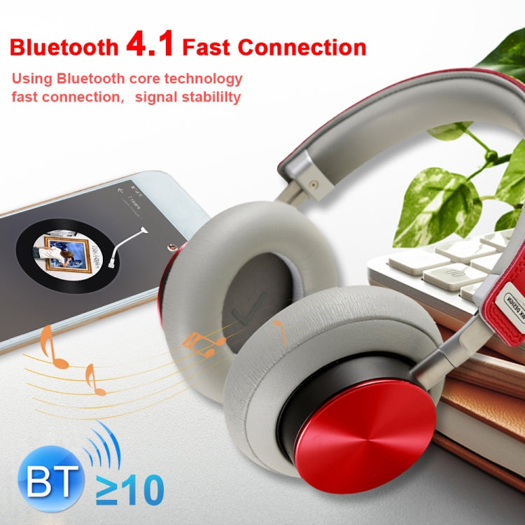 WK BH800 Bluetooth 4.1 Foldable Wireless Bluetooth Headset, Support Call (Tarnish) - Headset & Headphone by WK | Online Shopping South Africa | PMC Jewellery