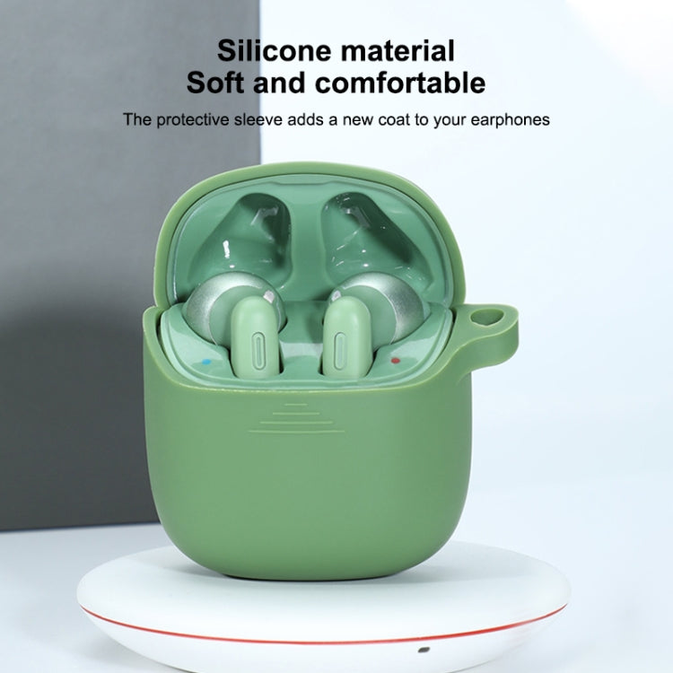 Wireless Earphones Pure Color Silicone Anti-fall Protective Case For JBL TUNE 220TWS(Grass Green) - free shipping - PMC TechLife - Order now!