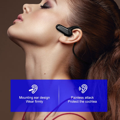 F808 Bluetooth 5.0 Waterproof Bone Conduction Sport Bluetooth Earphone(Blue) - Bluetooth Earphone by PMC Jewellery | Online Shopping South Africa | PMC Jewellery