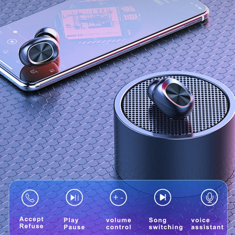 263 TWS CVC8.0 Noise Cancelling Bluetooth Earphone with Charging Box, Support Touch & Three-screen LED Battery Display & Phone Holder & Power Bank & HD Call & Voice Assistant(Black) - TWS Earphone by PMC TechLife | Online Shopping South Africa | PMC TechLife