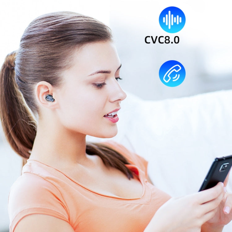 263 TWS CVC8.0 Noise Cancelling Bluetooth Earphone with Charging Box, Support Touch & Three-screen LED Battery Display & Phone Holder & Power Bank & HD Call & Voice Assistant(Black) - TWS Earphone by PMC TechLife | Online Shopping South Africa | PMC TechLife