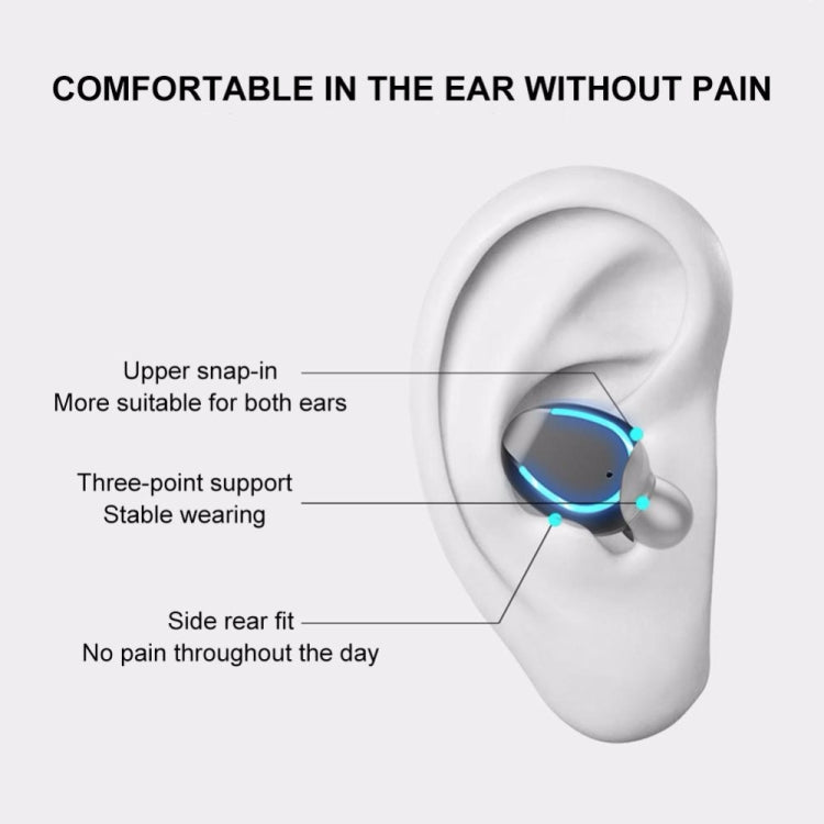F9-5 Intelligent Noise Cancelling Touch Bluetooth Earphone with Charging Box, Supports Three-screen LED Power Display & HD Call & Power Bank & Siri(White) - Bluetooth Earphone by PMC TechLife | Online Shopping South Africa | PMC TechLife