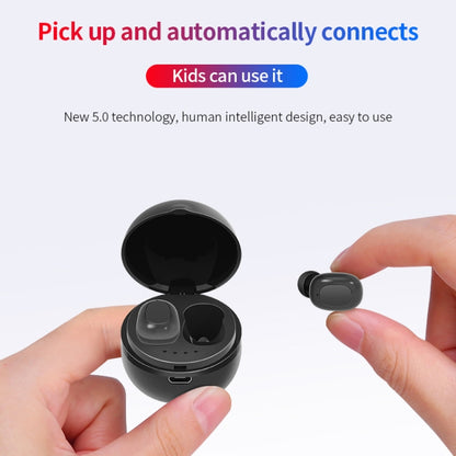 A10 TWS Space Capsule Shape Wireless Bluetooth Earphone with Magnetic Charging Box & Lanyard, Support HD Call & Automatic Pairing Bluetooth(Black) - TWS Earphone by PMC Jewellery | Online Shopping South Africa | PMC Jewellery