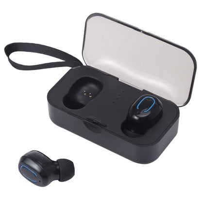 TI8S TWS Dazzling Wireless Stereo Bluetooth 5.0 Earphones with Charging Case(Black) - TWS Earphone by PMC Jewellery | Online Shopping South Africa | PMC Jewellery