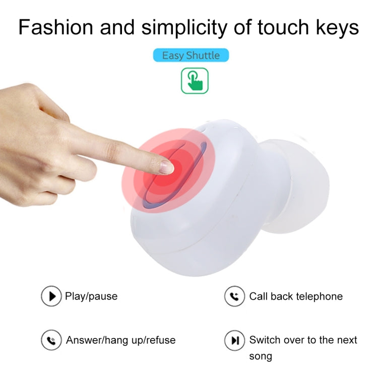 TI8S TWS Dazzling Wireless Stereo Bluetooth 5.0 Earphones with Charging Case(White) - TWS Earphone by PMC TechLife | Online Shopping South Africa | PMC TechLife