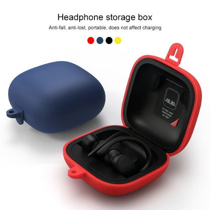 Solid Color Silicone Wireless Bluetooth Earphone Protective Case for Beats Powerbeats Pro(Black) - Other Case by PMC Jewellery | Online Shopping South Africa | PMC Jewellery