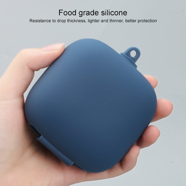 Solid Color Silicone Wireless Bluetooth Earphone Protective Case for Beats Powerbeats Pro(Gray Blue) - Other Case by PMC TechLife | Online Shopping South Africa | PMC TechLife