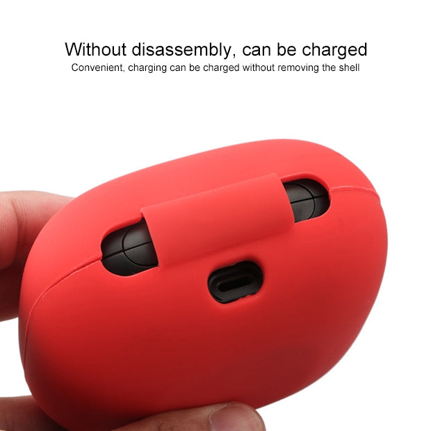 Solid Color Silicone Wireless Bluetooth Earphone Protective Case for Beats Powerbeats Pro(Yellow) - Other Case by PMC TechLife | Online Shopping South Africa | PMC TechLife