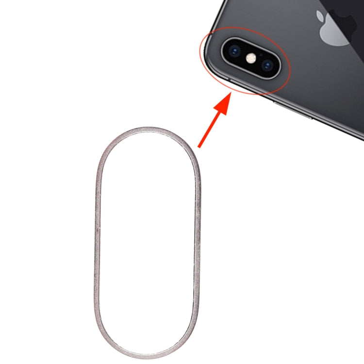 Rear Camera Glass Lens Metal Protector Hoop Ring for iPhone XS & XS Max(White) - Camera Series by PMC Jewellery | Online Shopping South Africa | PMC Jewellery