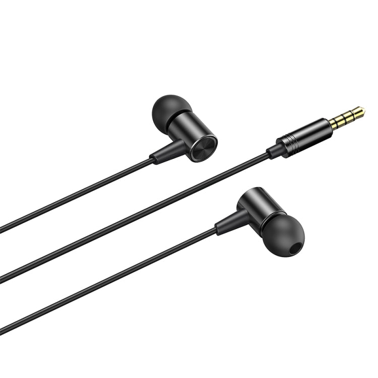 awei L2  3.5mm Plug In-Ear Wired Stereo Earphone with Mic(Black) - Normal Style Earphone by awei | Online Shopping South Africa | PMC Jewellery