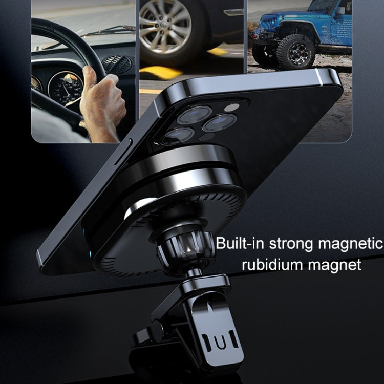 JJT-968 15W Max Output Magnetic Car Air Outlet Bracket Wireless Charger(White) - Wireless Charger Holders by PMC TechLife | Online Shopping South Africa | PMC TechLife