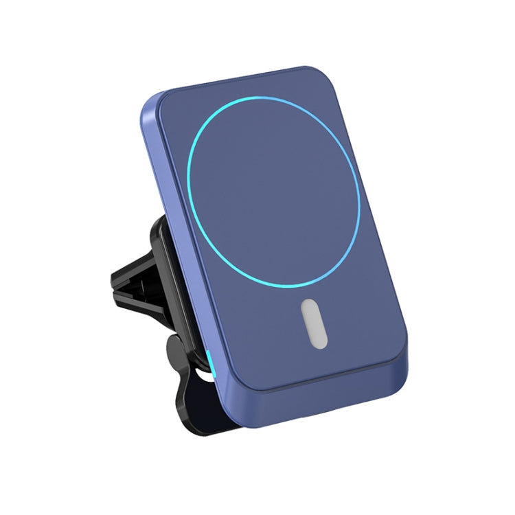 JJT-969 15W Max Output Magnetic Car Air Outlet Bracket Wireless Charger(Blue) - Wireless Charger Holders by PMC TechLife | Online Shopping South Africa | PMC TechLife