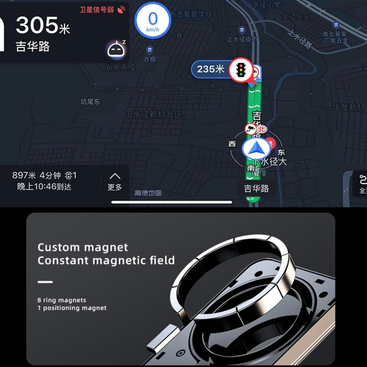 JJT-969 15W Max Output Magnetic Car Air Outlet Bracket Wireless Charger(Green) - Wireless Charger Holders by PMC TechLife | Online Shopping South Africa | PMC TechLife
