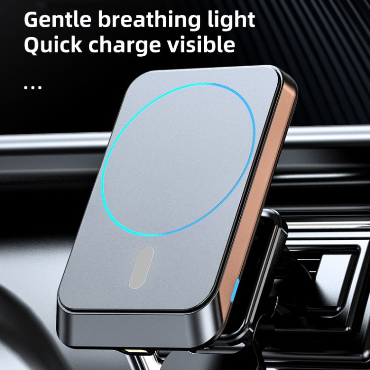 JJT-969 15W Max Output Magnetic Car Air Outlet Bracket Wireless Charger(White) - Wireless Charger Holders by PMC TechLife | Online Shopping South Africa | PMC TechLife