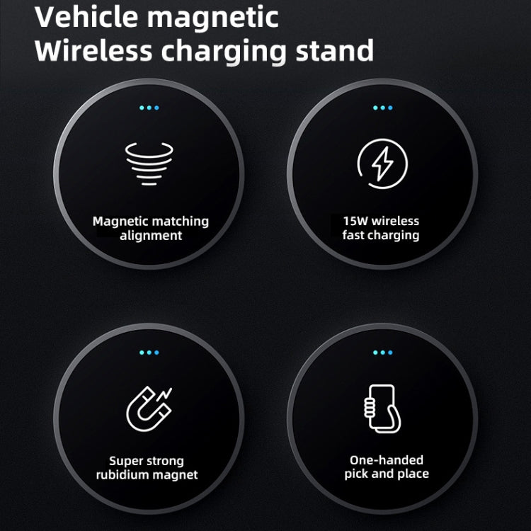 JJT-969 15W Max Output Magnetic Car Air Outlet Bracket Wireless Charger(White) - Wireless Charger Holders by PMC TechLife | Online Shopping South Africa | PMC TechLife