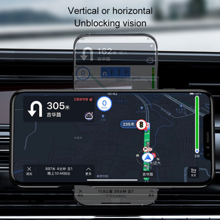 K07 15W Max Output Magnetic Car Air Outlet Bracket Wireless Charger(White) - Wireless Charger Holders by PMC TechLife | Online Shopping South Africa | PMC TechLife