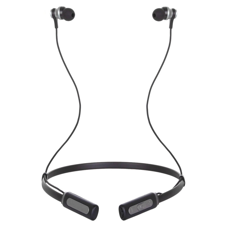 HT1 Magnetic In-Ear Wireless Bluetooth Stereo Headset(Black) - Neck-mounted Earphone by PMC Jewellery | Online Shopping South Africa | PMC Jewellery