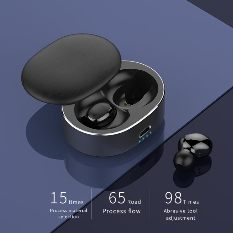 B20 Mini Portable In-ear Noise Cancelling Bluetooth V5.0 Stereo Earphone with 360 Degrees Rotation Charging Box(Blue) - Bluetooth Earphone by PMC Jewellery | Online Shopping South Africa | PMC Jewellery