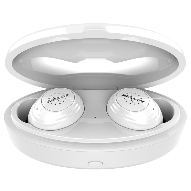 ZEALOT H19 TWS Bluetooth 5.0 Touch Wireless Bluetooth Earphone with Magnetic Charging Box, Support HD Call & Bluetooth Automatic Connection(White) - TWS Earphone by ZEALOT | Online Shopping South Africa | PMC Jewellery