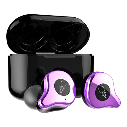 Sabbat E12 Portable In-ear Bluetooth V5.0 Earphone with Wireless Charging Box, Wireless Charging Model, For iPhone, Galaxy, Huawei, Xiaomi, HTC and Other Smartphones(Purple) - Bluetooth Earphone by Sabbat | Online Shopping South Africa | PMC Jewellery