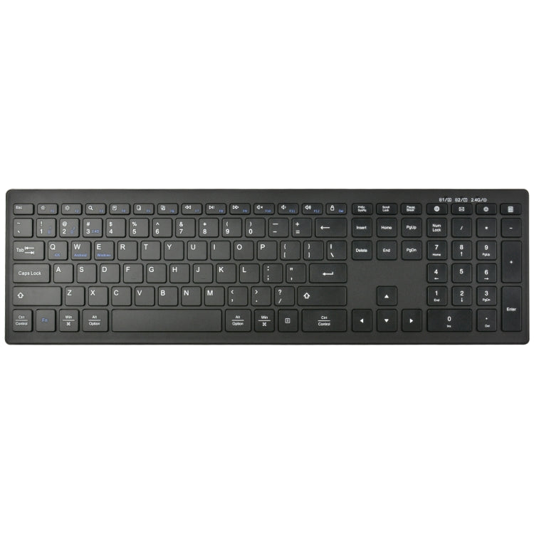 169 2.4Ghz + Bluetooth  Dual Mode Wireless Keyboard + Mouse Kit, Compatible with iSO & Android & Windows (Black) - Wireless Keyboard by PMC Jewellery | Online Shopping South Africa | PMC Jewellery