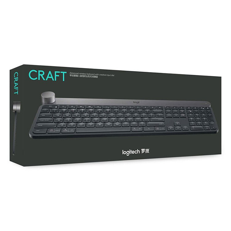 Logitech Craft Wireless Smart Bluetooth Dual Mode Silent Keyboard(Black) - Wireless Keyboard by Logitech | Online Shopping South Africa | PMC Jewellery