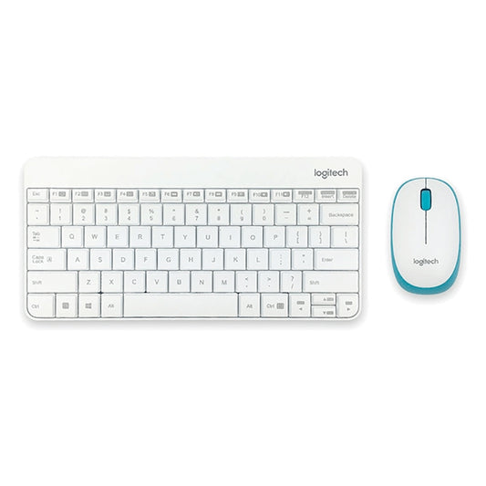 Logitech MK245 Nano Wireless Keyboard Mouse Set (White) - Wireless Keyboard by Logitech | Online Shopping South Africa | PMC Jewellery
