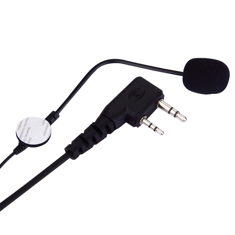 2 Pin PTT Adjustable Volume Motorcycle Helmet Headset Microphone for BAOFENG Radio Walkie Talkie - Microphones & Headsets by PMC TechLife | Online Shopping South Africa | PMC TechLife | Buy Now Pay Later Mobicred