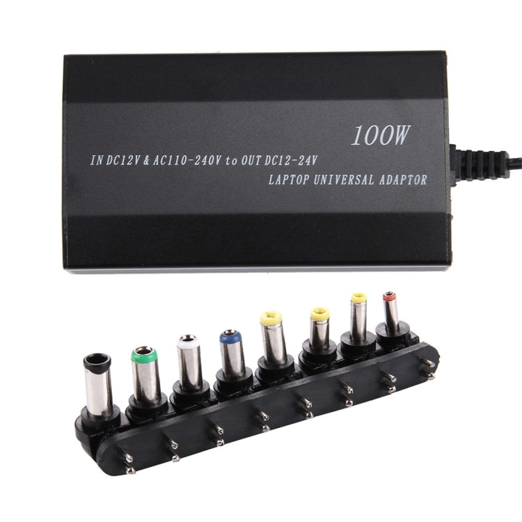 Laptop Notebook Power 100W Universal Charger with Car Charger & AC Power Adapter & 8 Power Adapters & 1 USB Port for Samsung, Sony, Asus, Acer, IBM, HP, DELL,US Plug - Universal Power Adapter by PMC TechLife | Online Shopping South Africa | PMC TechLife