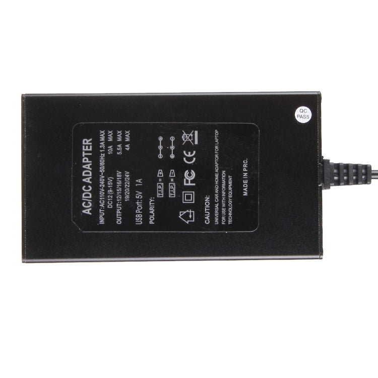 Laptop Notebook Power 100W Universal Charger with Car Charger & AC Power Adapter & 8 Power Adapters & 1 USB Port for Samsung, Sony, Asus, Acer, IBM, HP, DELL,US Plug - Universal Power Adapter by PMC TechLife | Online Shopping South Africa | PMC TechLife
