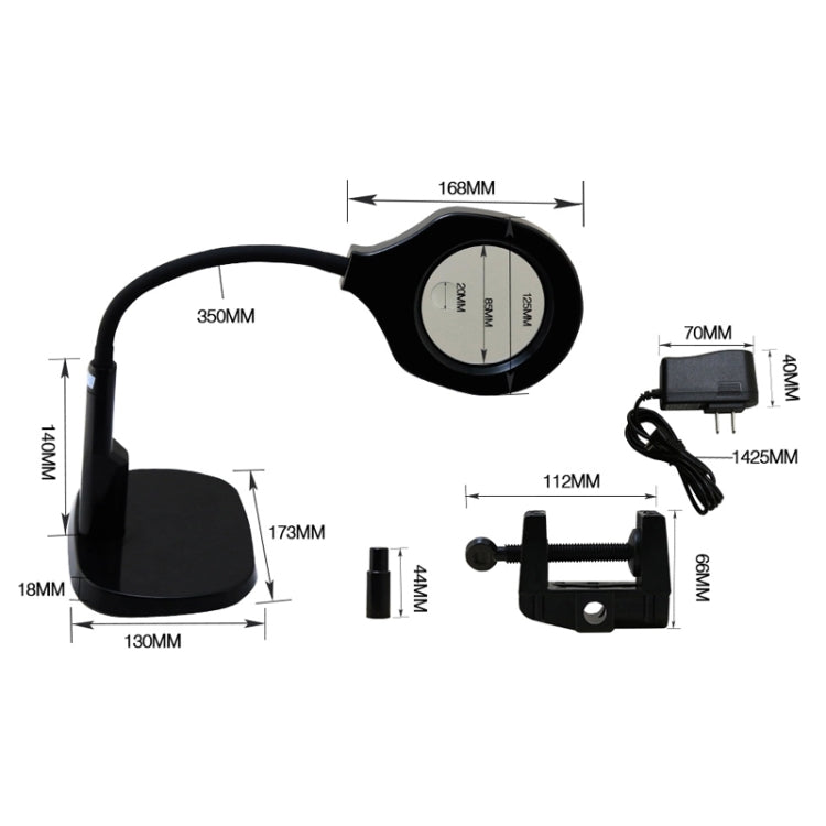 BEST Adjustable Desk Magnifier Lamp LED Light Magnifying Glass (Voltage 220V) - free shipping - PMC TechLife - Order now!