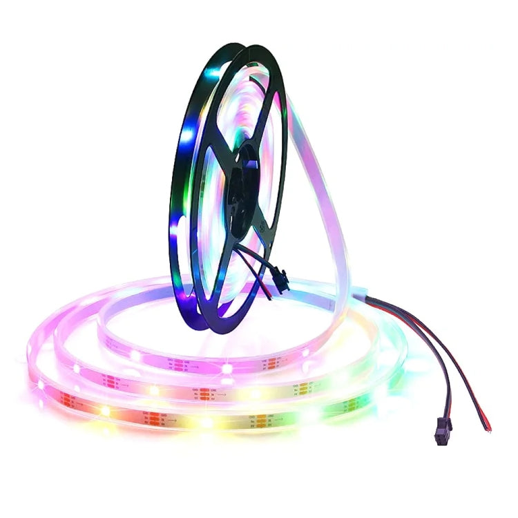 WS2812B RGB Light 5050 SMD LED Casing Waterproof Rope Light, 30 LED/m, DC 12V, Length: 5m - Casing Waterproof Light by PMC TechLife | Online Shopping South Africa | PMC TechLife